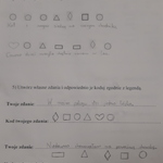 Zadania wykonane przez uczennicę
