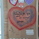 Plakat, który wykonali uczniowie w ramach warsztatów Walentynki- różne oblicza miłości