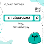 Grafika z wyrazem ALTERNATYWNY