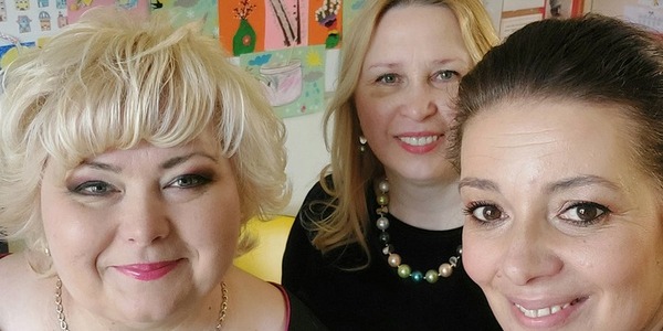 nasz gość pani Burmistrz -Ewa Kulikowska Pani Dyrektor ZS Nr 15 Elżbieta Sokólska i Wychowawca Joanna Chętnik