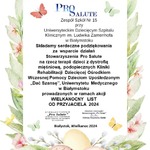 ogólne podziękowanie od stowarzyszenia prosalute dla całego zespołu ZS15 przy UDSK za współpracę.