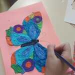 wiosenny motyl- bibuła