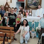 Uczestnicy nabożeństwa majowego 14 maja
