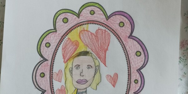 Portret mamy w ramce