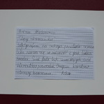 Wykaligrafowany fragment sonetu Adama Mickiewicza „Stepy akermańskie”.