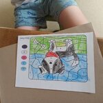 kundelek kolorowany według kodu
