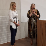 Pani Dyrektor Zespołu Szkół nr 15 wita gościa – Panią Joannę Misiuk, Radną Miasta Białegostoku
