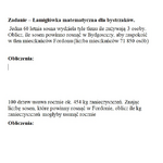 Zadanie - łamigłówka matematyczna