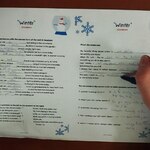 Uczeń wypełnia kartę pracy