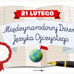grafika z napisem międzynarodowy dzień języka ojczystego