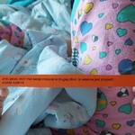 W rękach dziecka pasek z cytatem Jeśli jakąś dłoń ma swoje miejsce w drugiej dłoni, to właśnie jest przyjaźń
