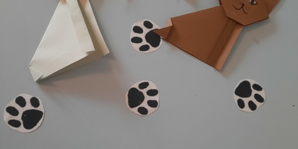 koty w technice origami