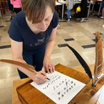 Stanowisko kaligrafii Dzień Nauki