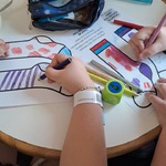 Dzieci projektują wzory skarpetek