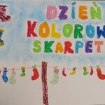 Plakat z Dnia Kolorowej Skarpetki