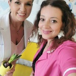 pani dr Małgorzata Sawica- Żukowska i pani Asia