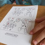 Karta pracy z zającem wielkanocnym - znajdź 7 różnic