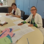 Joanna Sawicka-Nikołajew i Justyna Myślińska podczas prac jury konkursu Dedal