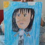 Portret mamy ze słońcem