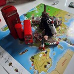 Pamiątki z podrózy na mapie Europy