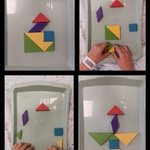 Dzieci uczestniczą w tradycyjnej zabawie chińskiej – tangram