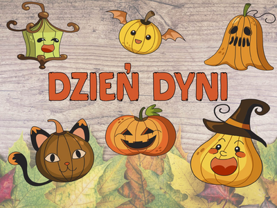 plakat z dyniami i napisem dzień dyni