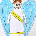Anioł w szarfie
