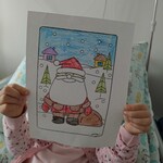 Kolorowanka z Mikołajem
