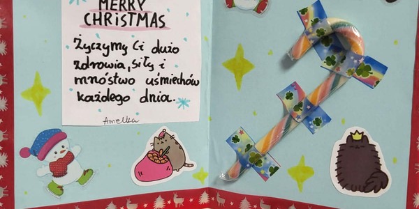 Świąteczne życzenia od uczniów z SP 33 w Białymstoku