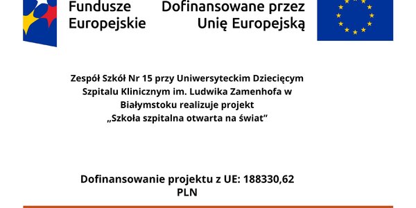 Plakat z informacją o projekcie