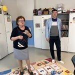 dr Anna Rybak i nauczyciel Łukasz Tyszkiewicz