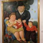 Dzieło malarza Fernando Botero - Una Famiglia_ muzeum w Bogocie