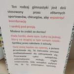 Dzien nauki -opis stoiska Gimnastyka mózgu