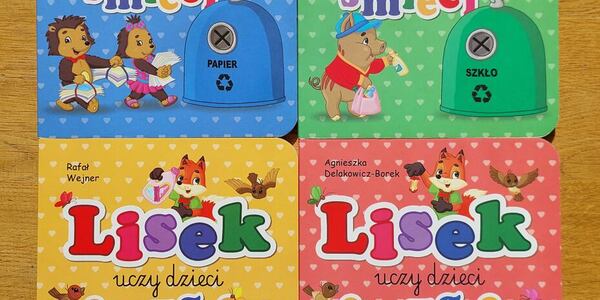 Cykl książek - Lisek uczy dzieci segregacji śmieci