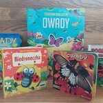 Zbiór książek dla dzieci o owadach