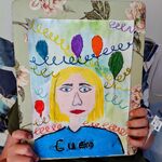 Portret mamy z balonikami