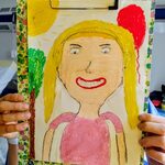 Portret mamy z uśmiechem