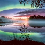 Zorza polarna w Finlandii. Autor zdjęcia - Asko Kuittinen. Źródło - Visit Finland