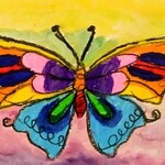 Kolorowy  motyl