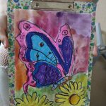 Motyl na kwiatkach