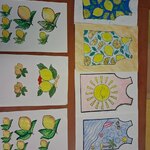 prace plastyczne z cytrynami na rehabilitacji