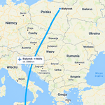 Mapa trasa Białystok - Malta