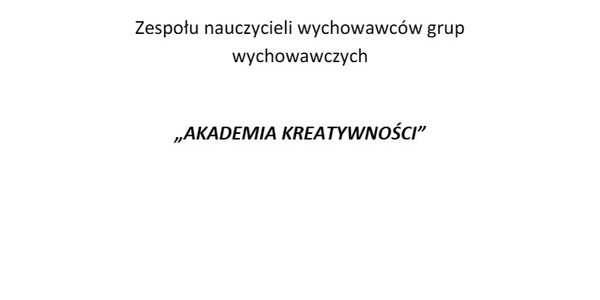 strona tytułowa innowacji