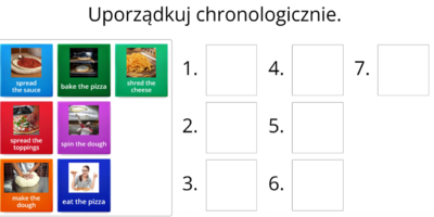 zrzut ekranu z grą uporządkuj chronologicznie