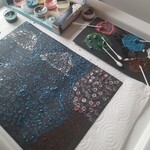 Praca w technice malarskiej: puentylizm
