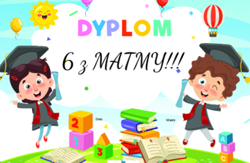 grafika z dyplomem za dobre wyniki z matematyki