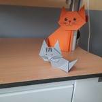Koty z origami w Klinice Onkologii
