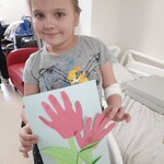 uczestniczka innowacji z swoja piękna pracą , klinika Onkologii
