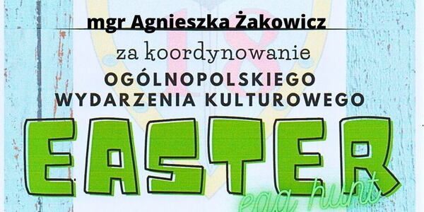 certyfikat uczestnictwa w wydarzeniu dla nauczyciela