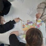 Praca nad mapą Unii Europejskiej